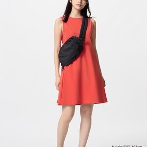 Red mini dress (with pockets!)